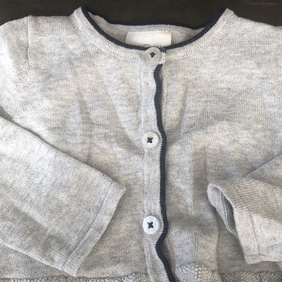 Baby Mori Ruffle Button Cardigan 3-6M! - Picture 3 of 5